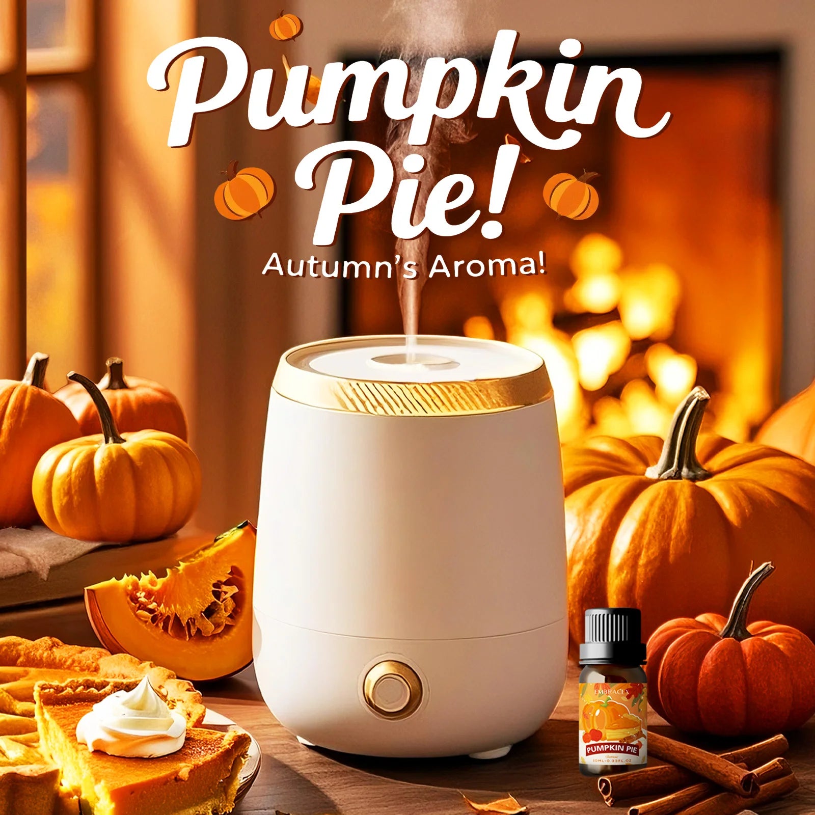 10ml Pumpkin pie Essential Oil Gifts perfume candle decorations skincare oils Soap Diffusion Massage oils Aromatherapy Oil