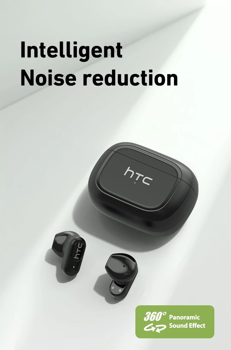 Ai Translation Bluetooth Headphones HTC Wireless Earphones Comfortable Earbuds Clear Sound Quality Earpiece Noise Cancelling Mic