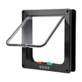 Cat Flap Door with 4 Way Security Lock ABS Plastic Gate Puppy Kitten Safety In/out Dog Cat Flap Door Kit Small Pet Supplies