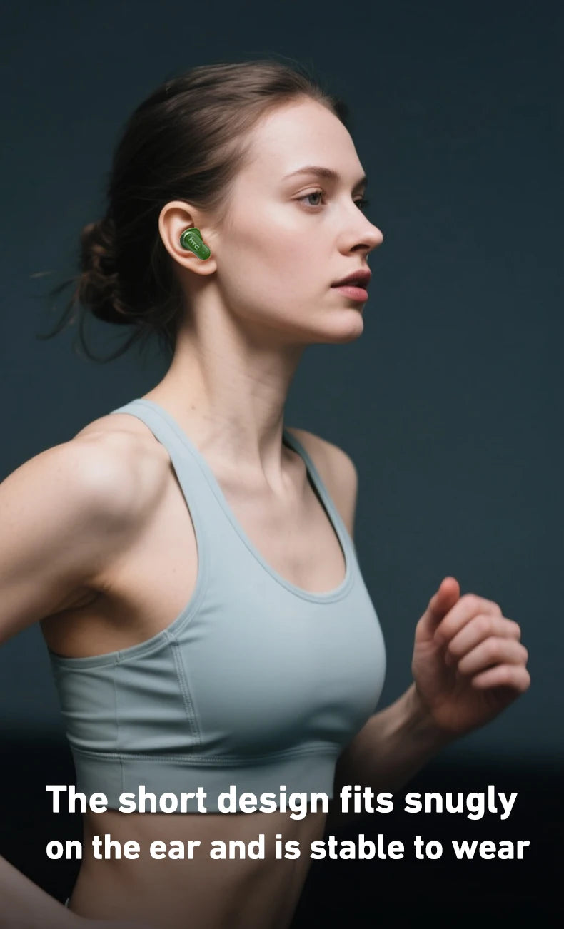 Ai Translation Bluetooth Headphones HTC Wireless Earphones Comfortable Earbuds Clear Sound Quality Earpiece Noise Cancelling Mic